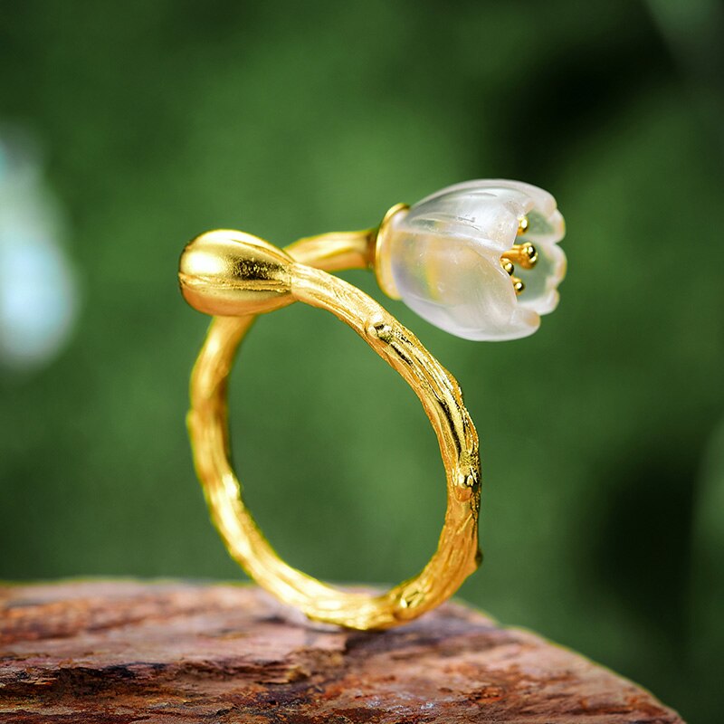 Mori Bear Rings in 925 Sterling Silver - Lily of the Valley