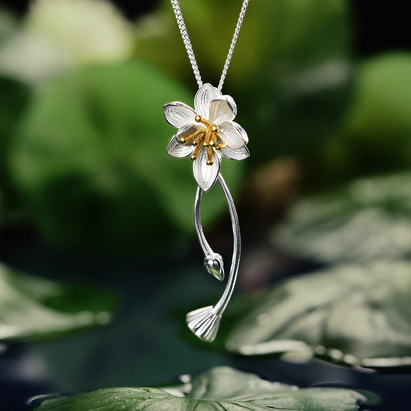Mori Bear Pendant in 925 Sterling Silver - Whispers Flower