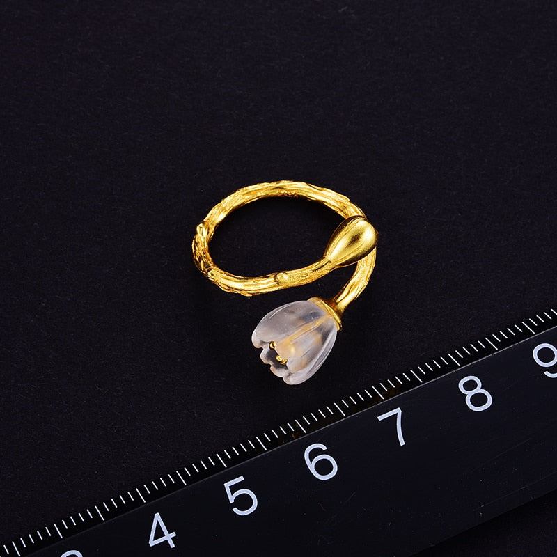 Mori Bear Rings in 925 Sterling Silver - Lily of the Valley