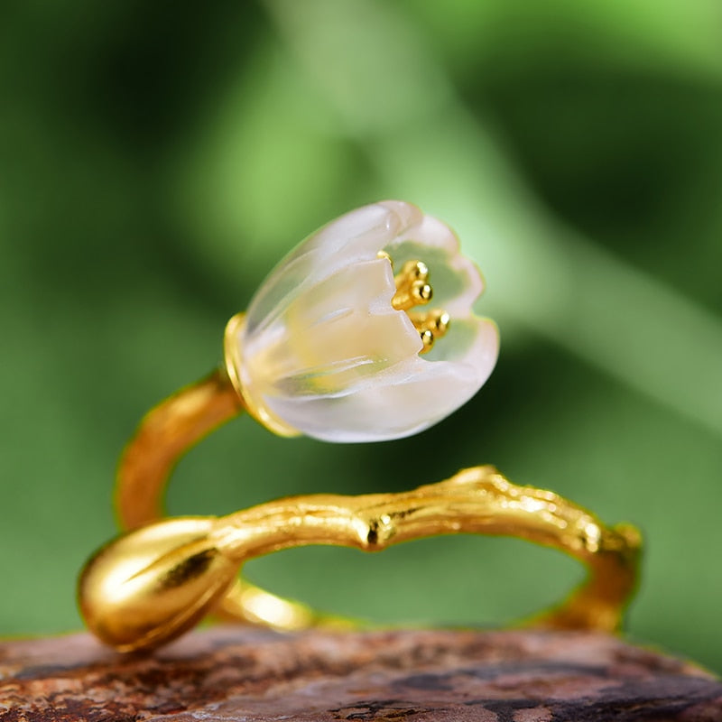Mori Bear Rings in 925 Sterling Silver - Lily of the Valley