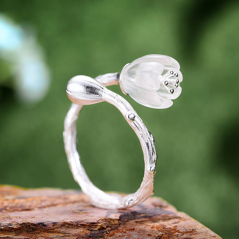 Mori Bear Rings in 925 Sterling Silver - Lily of the Valley
