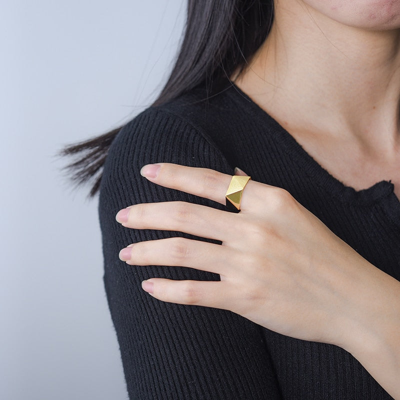 Mori Bear Ring in Sterling Silver - Origami