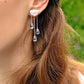 Mori Bear Drop Earrings in 925 Sterling Silver - Ethnic Cloud