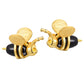 Mori Bear Stud Earrings in Sterling Silver - Honey Bee