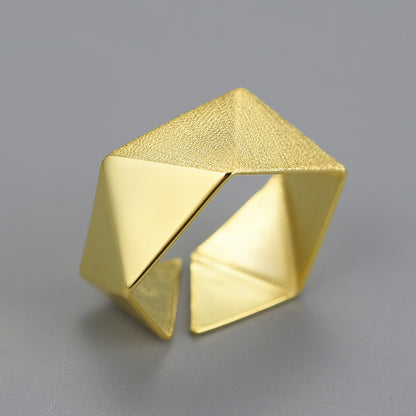 Mori Bear Ring in Sterling Silver - Origami